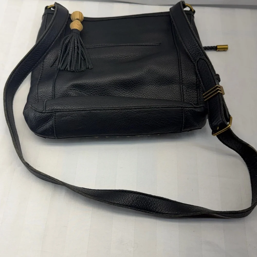 The Sak Black Shoulder Bag with Gold Accents - Picture 3 of 3